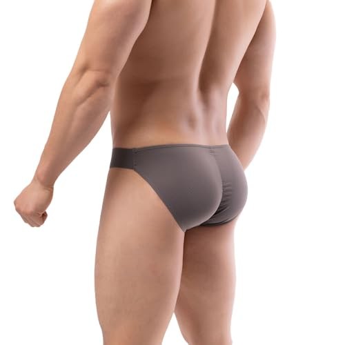Mens Bikini Briefs Soft Breathable Bulge Pouch Underwear Micro Mesh Panties