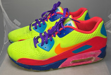 Nike Air Max 90 Nike ID Personalizadas Neón Amarillo Rosa Naranja Azul Zapatos para Correr para Hombres 11