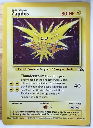 Zapdos (15) — Fossil