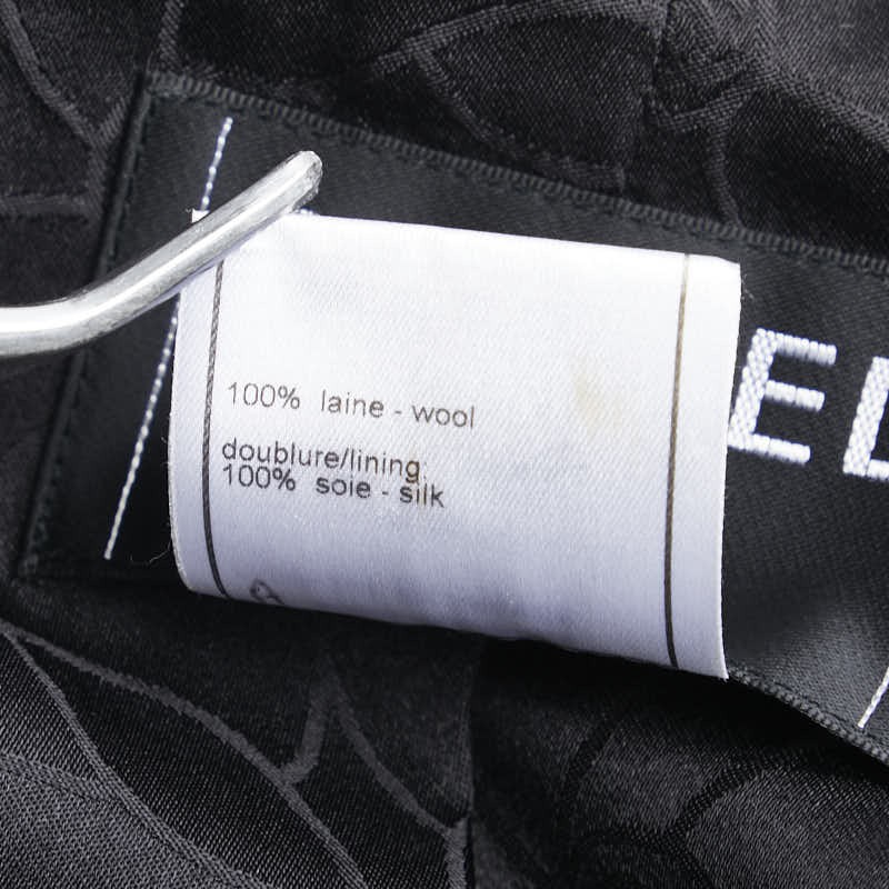 Chanel Wool Coco Mark Button Jacket & Pants Set B… - image 7