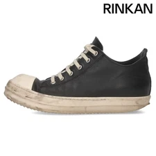 Rick Owens Ramones Low Leather Top Sneakers Mens 40 Used ade1bc8c0d53a149a6e5435