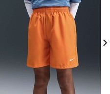 Nike Dri-Fit Boys Orange Training Shorts Size Large 12-13 yrs Brand New   