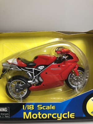 Ducati 999 S Motorcycle Red 1/18 Detailed Diecast Kid Connection NEW IN BOX!