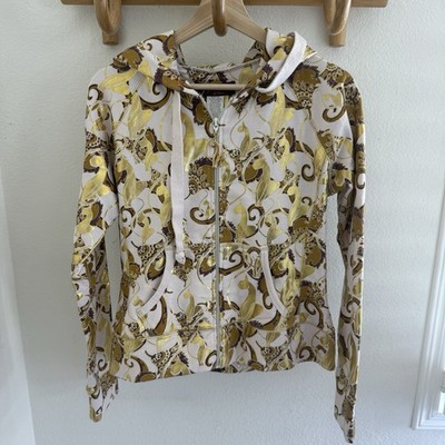 Baby Phat Y2K vintage rare Gold metallic logo Cats Zip up Hoodie