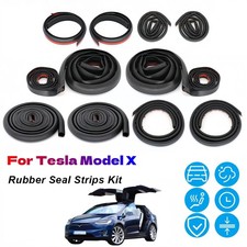 For Tesla Model X Door Rubber Seal Strips m Weather Draft Wind Noise Reduction