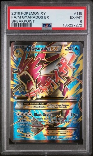 M Gyarados Ex Pokemon Xy Breakpoint 115/122 PSA 6