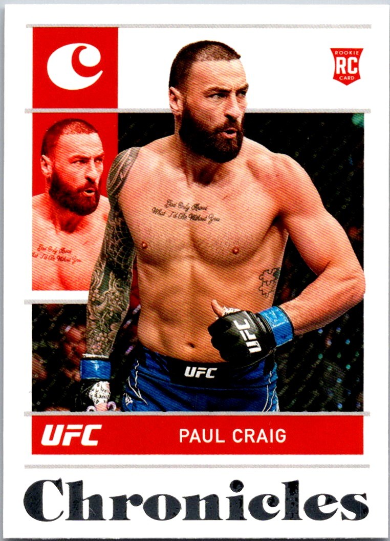 Paul Craig 2022 Panini Chronicles UFC #96 Rookie