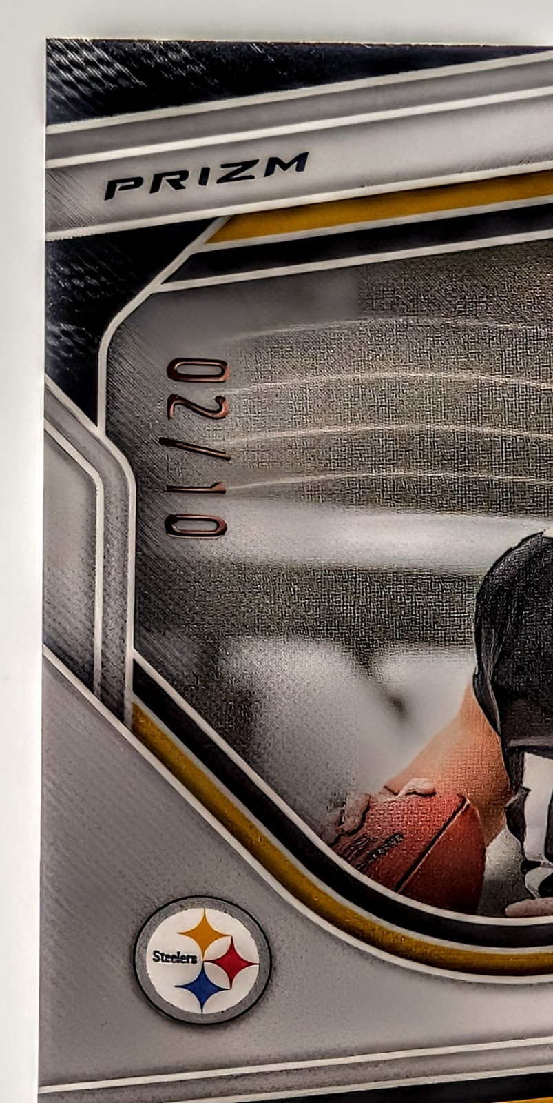 2025 Panini Prizm Will Howard #367 True Gold Auto 02/10 Pittsburgh Steelers view 16