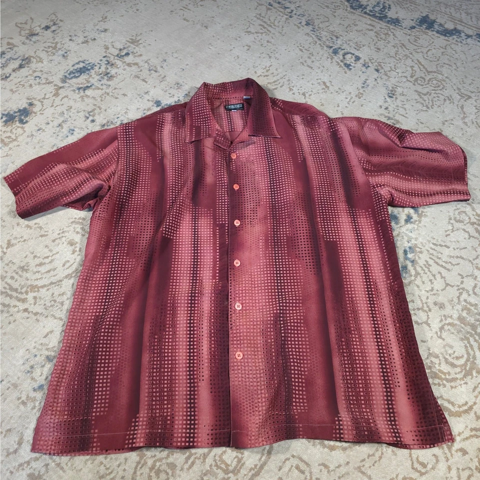 Lote de 4 camisas abotonadas de platino para hombre talla 4X defectuosas multicolor geométricas Foto 4 de 4