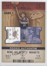 2002-03 Fleer Authentix Rookie Authentix 922/1250 Nene #109 g8x