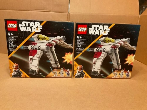 2 SETS LEGO 75432 STAR WARS V-19 TORRENT STARFIGHTER 567 PCS FACTORY SEALED BOX