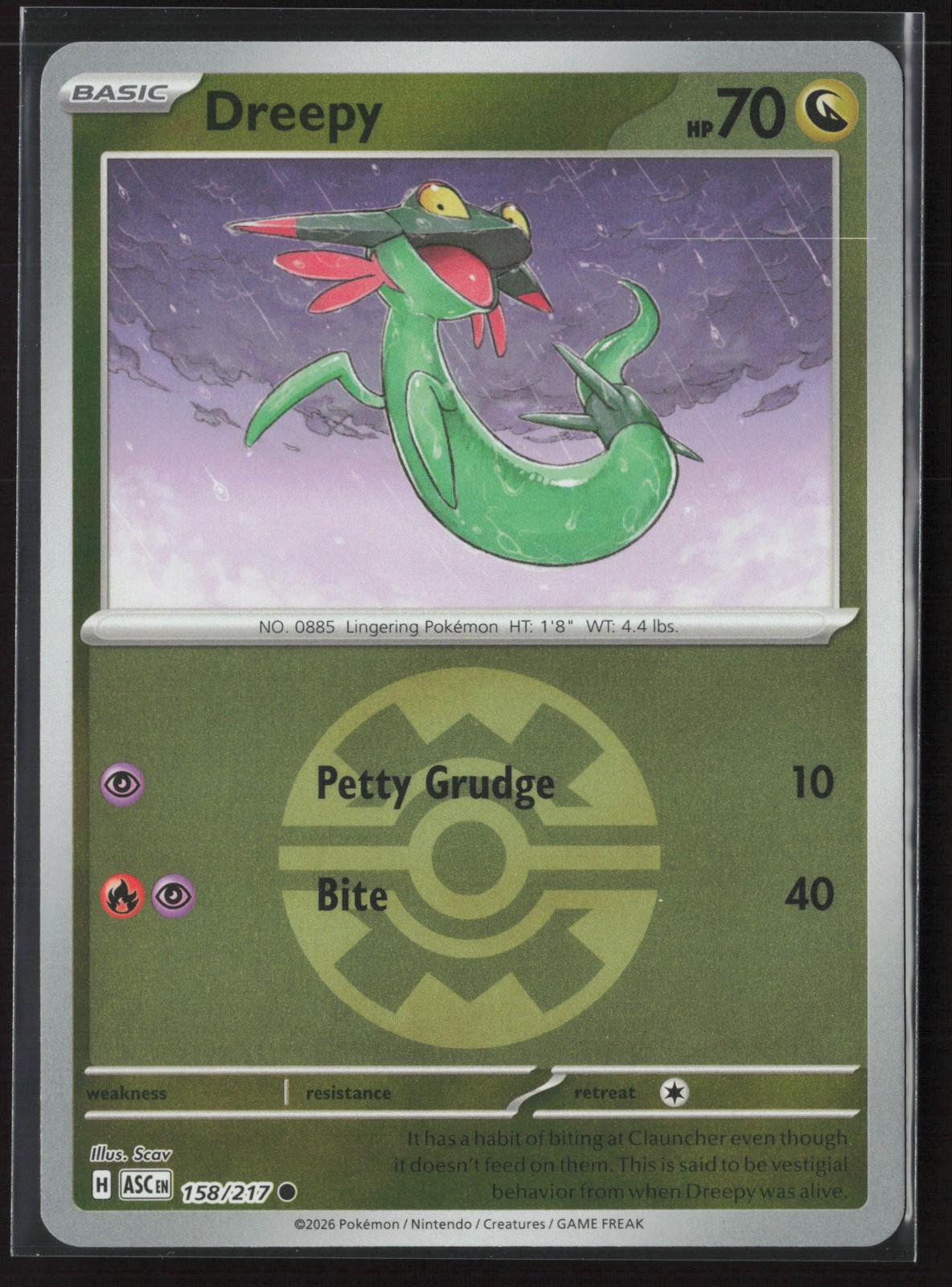 Dreepy - (Quick Ball) Common ME: Ascended Heroes 158/217 NM Pokemon Reverse Holo