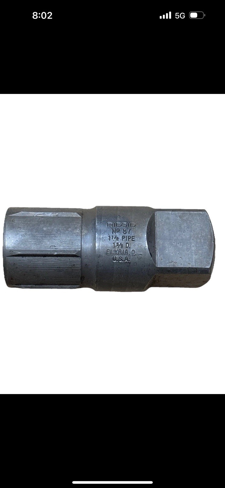 Ridgid 35630 No. 87 Pipe Extractor 1-1/2" Pipe 1-5/8 Drill