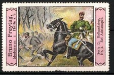 Halle Advertising Card Single Card Bruno Freytag Modewaren Reiter In Balkankrieg