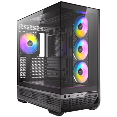 Antec C7 Argb Mid Tower Tempered Glass PC Gaming Gehäuse - Schwarz 3X 120Mm & 1X 140M