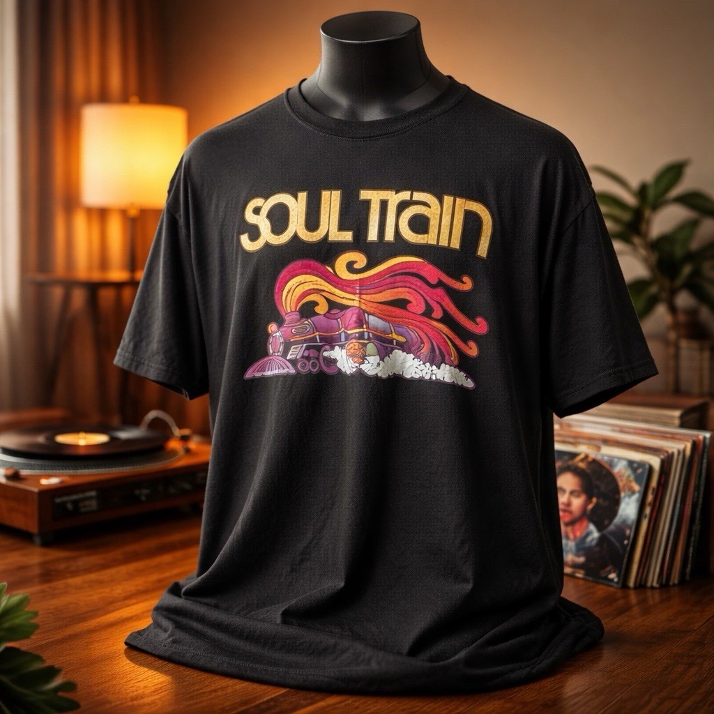 Soul train t shirt - motown gladys knight disco funk 70s retro - men’s 3xl
