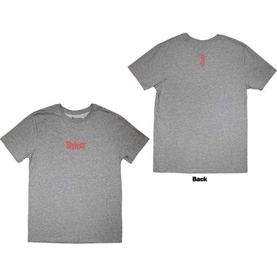 Slipknot Mini Logo T-Shirt Grey New