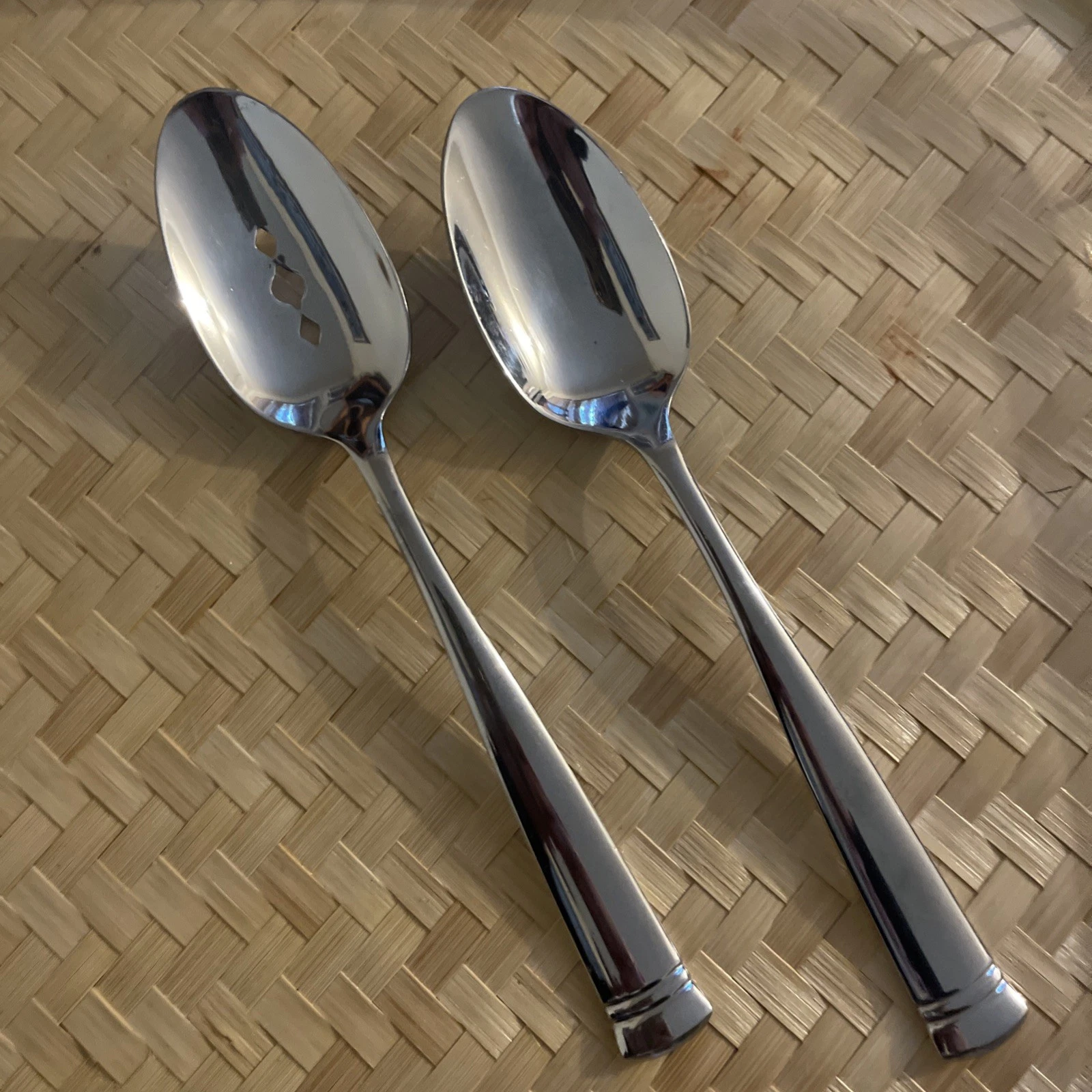 Robinson Set Of 2 Serving Spoons Slotted & Unslotted flatware