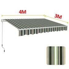 Image of Retractable 2/2.5/3/3.5/4M Awning Canopy Outdoor Patio Garden Sun Shade Shelter