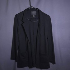 Christian Siriano Open Front Blazer Black Size Small