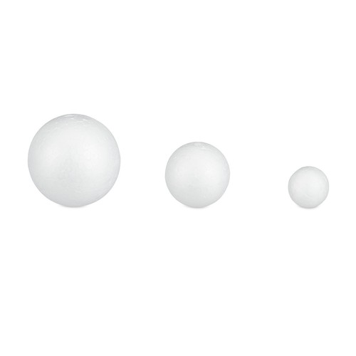 Styroporkugeln Bastelkugeln Schaumstoffkugeln Polystyrolkugeln 3 Größen 90 g - Bild 8 von 8