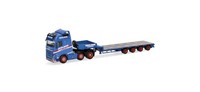 "Herpa 319805 - 1/87 Volvo Fh Gl 2020 6X2 Semitieflade-Sattelzug \"Seeland\" - Neu"