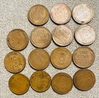 Lot of (15) 1957-D LINCOLN WHEAT PENNY COINS — photo 2