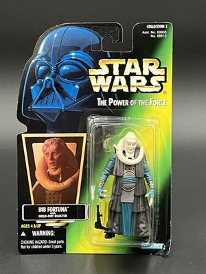 Action Figure NIB - Kenner Green Star Wars Power of the Force Bib Fortuna