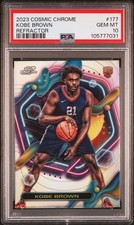 2023 TOPPS COSMIC CHROME REFRACTOR #177 KOBE BROWN PSA 10