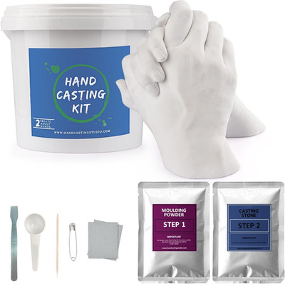 Hands Casting Kit, DIY Plaster Statue Molding Kit & s for 2 Adult, Wedding, Frie