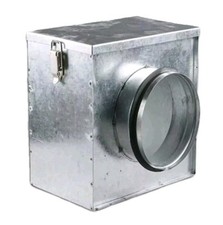 10" Blauberg In Line Air Filter Box for Extractor Fan Ducting Stainless Steel