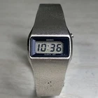 Vintage Seiko Digital Women’s Watch Silver Tone L021-5029 Working Fresh Battery!