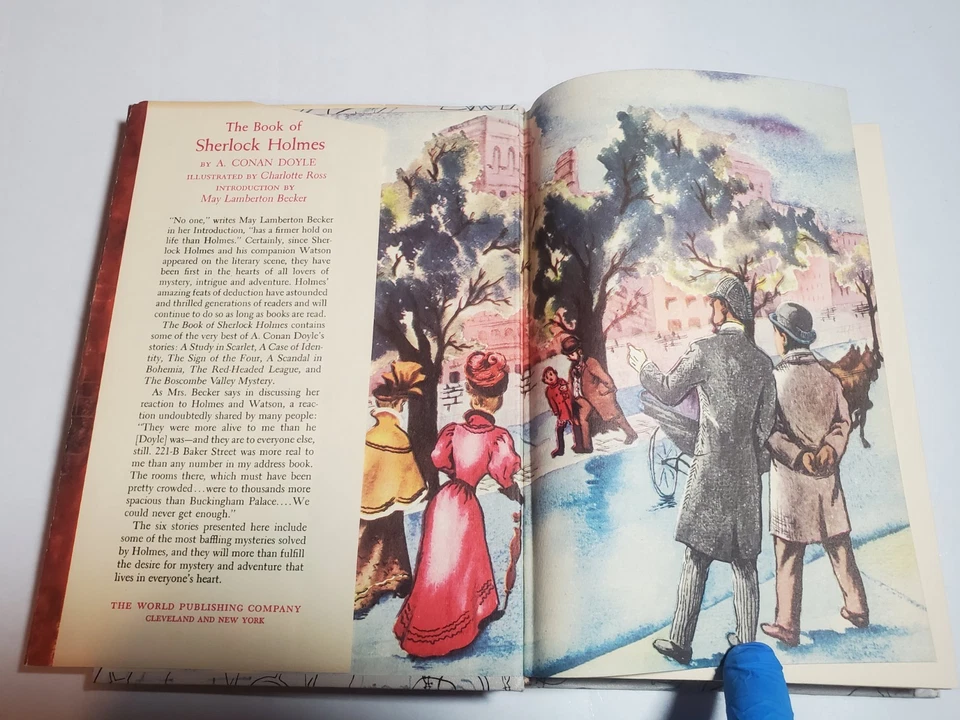 The Book of Sherlock Holmes Arthur Conan Doyle 1950 Rainbow Clas R-28 READ DESC. - Image 2 of 4