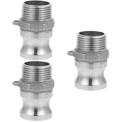 3 Pack Schlauchverbinder Schneller Anschluss Edelstahl Camlock Typ F.