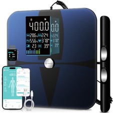 Lepulse Smart Scale for Body Weight, 8-Electrode Body Composition Scale Black