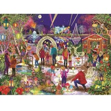 Gibsons Enchanted Christmas 1000 Piece Jigsaw Puzzle Festive Light Trail