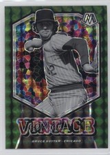 2021 Panini Mosaic Vintage Green Mosaic Prizm Bruce Sutter #V9 HOF 14x1