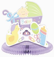Baby's Nursery Rubber Ducky Pastel Cute Baby Shower Party Decoration Centerpiece