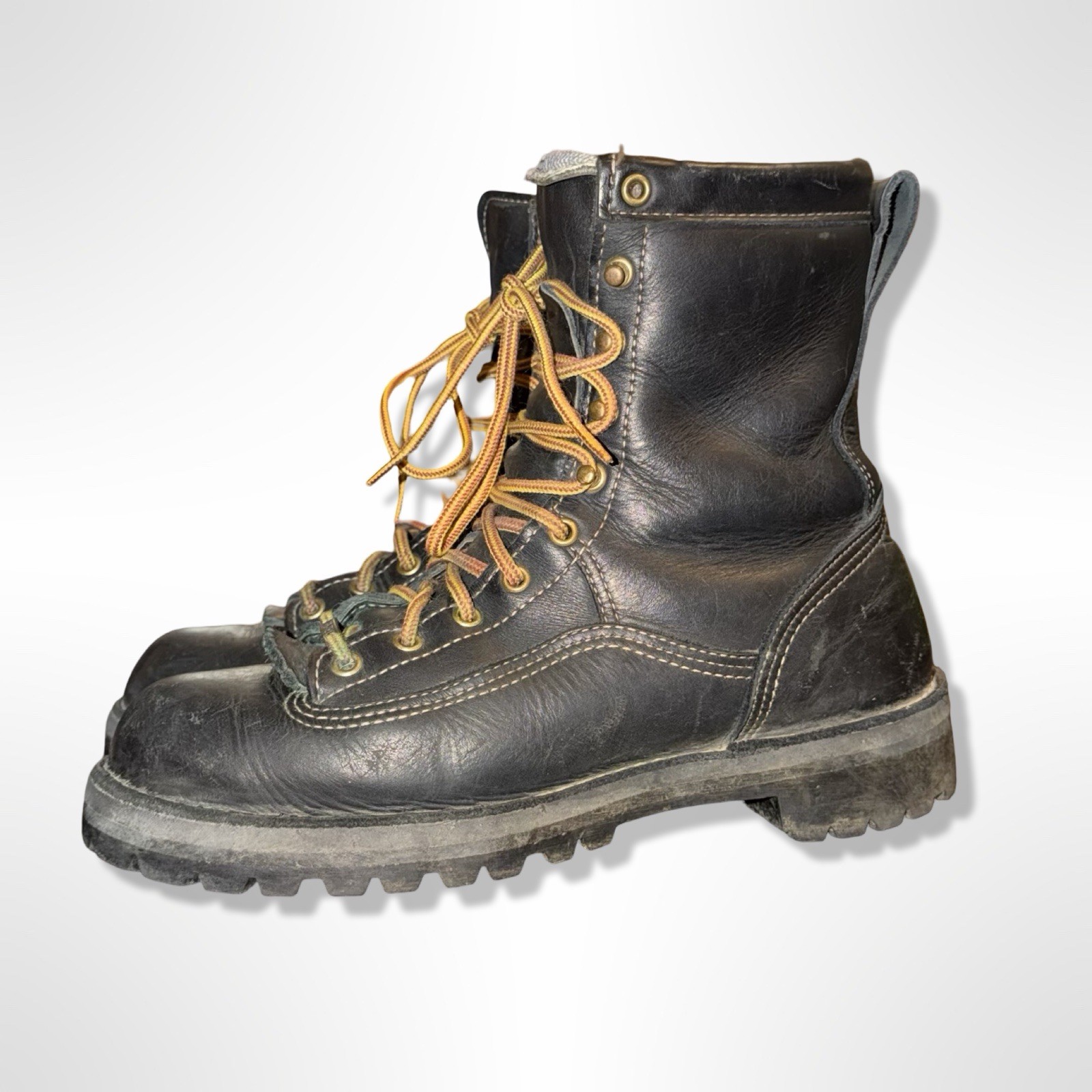 DANNER USA Rain Forest 14100 Black Leather Gore-Tex Insulated Work Boots Sz 9D