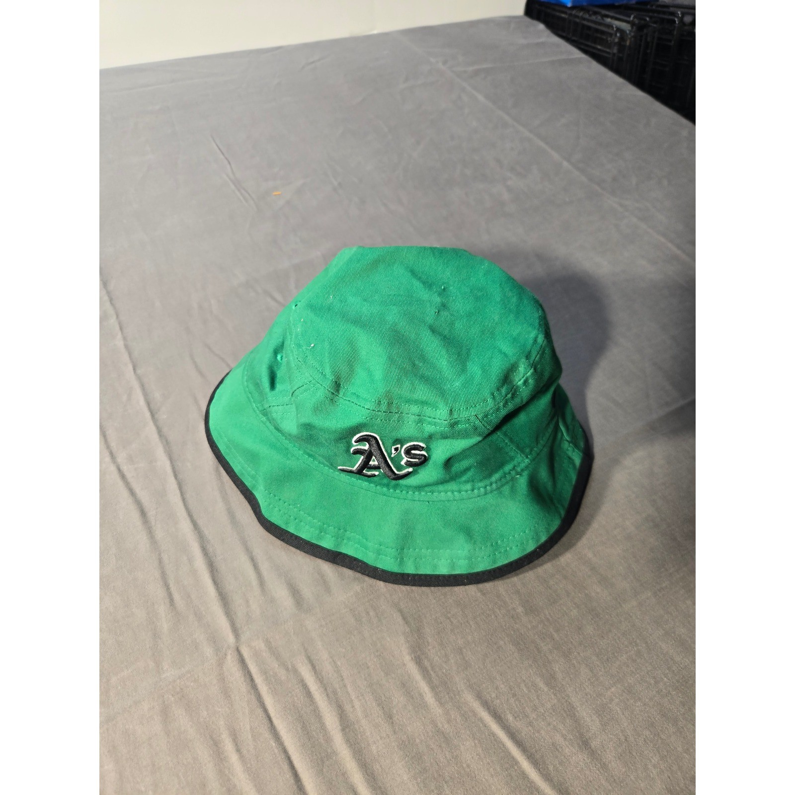 New Era Oakland Athletics Bucket Hat Mens Large Green MLB A's Baseball Sun Hat