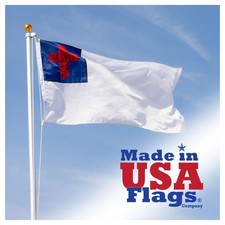 Made in USA 3x5 ft SolarMax Nylon Christian Flag - FMAA Certified Outdoor