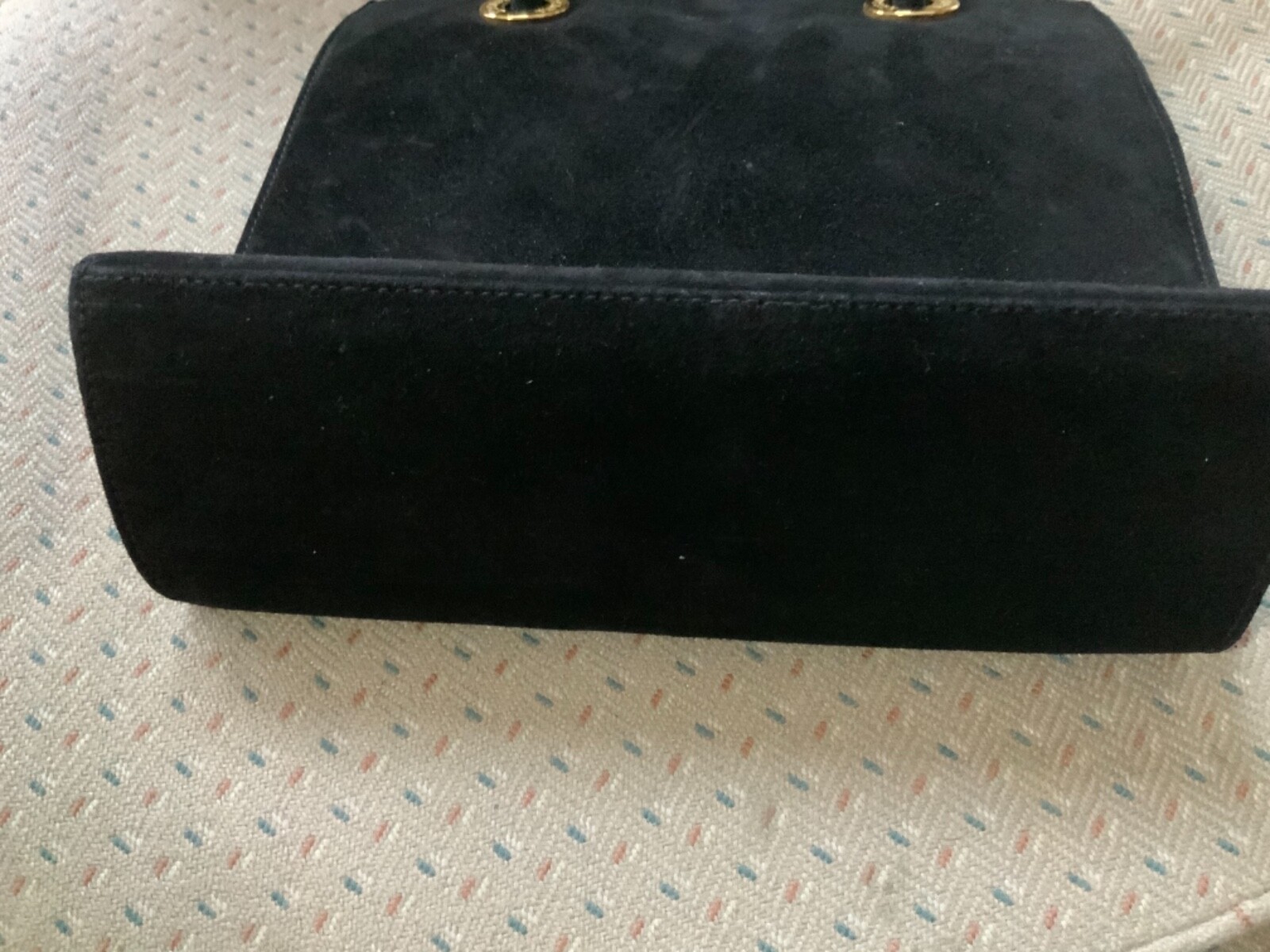 Escada Multi colored Patchwork Suede Shoulder Han… - image 8