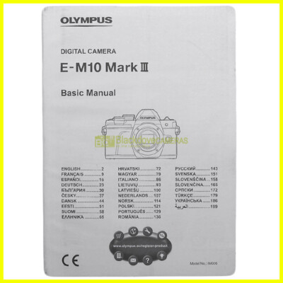 Handbuch für Olympus OM-D E-M10 Mark III Bedienungsanleitung Italienisch EN FR DE