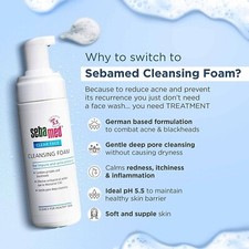 Image of SebaMed Clear Face Cleansing Foam, For blackheads, pimples 150ml