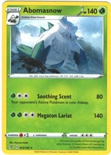 Abomasnow 13/192 Rebel Clash Regular Rare Pokemon Card Pokémon TCG 013
