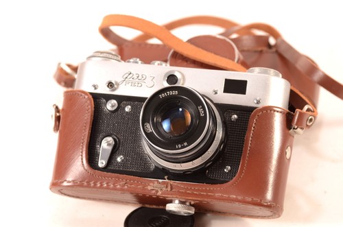 FED 3 ⭐ Serviced CLA USSR Leica Film L39 Camera Industar 61 53mm Lens, FULL SET - Picture 2 of 13
