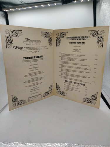 McKinley Park Station Hotel MENU Dinner Alaska in the 70' - Picture 5 of 11
