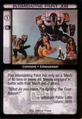 4x  Intimidating Paint Job - U Ungraded Mercenaries
