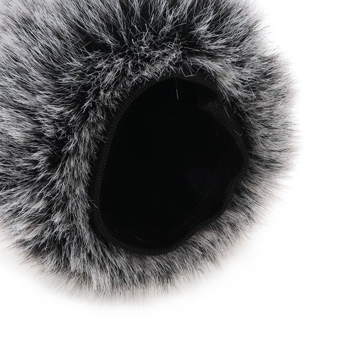 Microphone Wind Muff Windscreen Muff Fluffy Mic Wind Cover for Outdoor Indoor - Afbeelding 9 van 12
