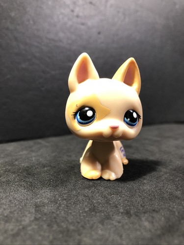 Littlest Pet Shop 1447 cane cucciolo pastore tedesco marrone chiaro autentico Lps Hasbro - Foto 2 di 7